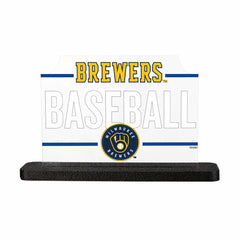 Milwaukee Brewers Baseball Rectangle Desklite LED Decor, MLB, Home