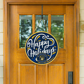 Milwaukee Brewers Holiday Round Door Décor with Hanging Rope, 18x18, MLB, Home