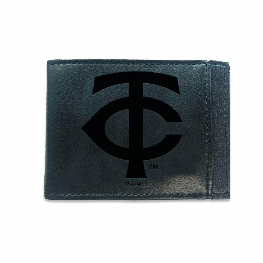 Minnesota Twins Front Pocket Wallet w/ RFID Blocking Black, MLB, Home