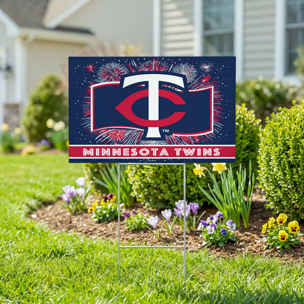 Minnesota Twins Yard Sign, Patriotic, MLB, Home