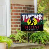 Minnesota Twins Yard Sign, Bigfoot, MLB, Home