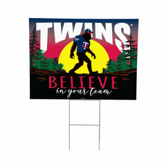 Minnesota Twins Yard Sign, Bigfoot, MLB, Home