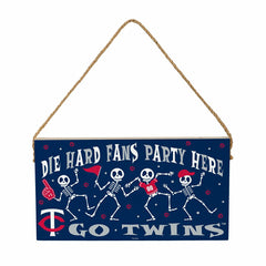 Minnesota Twins Halloween Wood Wall Sign, 6x11, MLB, Home