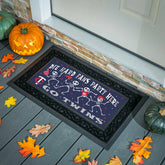 Minnesota Twins Flocked Coir Halloween Sassafras Switch Mat, 22"x10", MLB