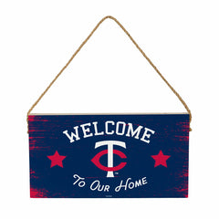 Minnesota Twins Wood Wall Sign, 6x11, MLB, Home
