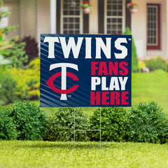 Minnesota Twins Coroplast Yard Sign "Fans Play Here", MLB, Home