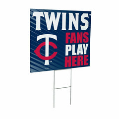 Minnesota Twins Coroplast Yard Sign "Fans Play Here", MLB, Home