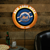 New York Mets, Metal Lite, Round, MLB