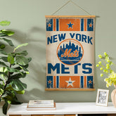 New York Mets, Canvas Wall Tapestry, Medium, 36x24, MLB, Home