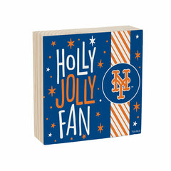 New York Mets Block, Holiday, 6x6, MLB, Home