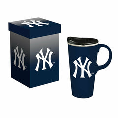 New York Yankees Boxed Travel Latte Cup, 17oz, MLB, Home