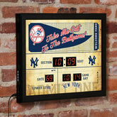 Scoreboard Wall Clock, New York Yankees, MLB, Home
