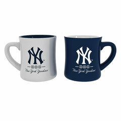 New York Yankees 10oz Ceramic Cup Set, 2pc, MLB, Home