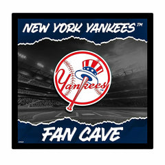 New York Yankees 23"H x 23"L LED Wall Decor, Edgelite, Square, MLB, Home