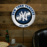 New York Yankees, Metal Lite, Round, MLB