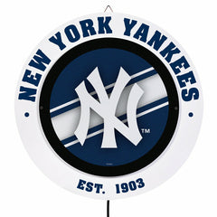 New York Yankees, Metal Lite, Round, MLB