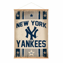 New York Yankees, Canvas Wall Tapestry, Large, 54x36, MLB, Home