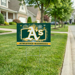 Athletics Yard Sign, Patriotic, MLB, Home