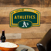 Athletics USA Embossed Steel Wall Sign, 11" x 17", MLB, Home