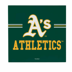 Athletics Wood Wall Sign, 12x12, MLB, Home