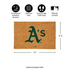 Oakland A's Large Full Color Coir Mat, 36"x24", MLB