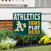 Athletics Coroplast Yard Sign "Fans Play Here", MLB, Home