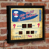 Scoreboard Wall Clock, Philadelphia Phillies, MLB, Home