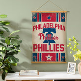 Philadelphia Phillies, Canvas Wall Tapestry, Medium, 36x24, MLB, Home