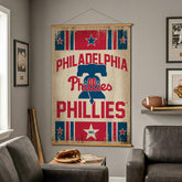 Philadelphia Phillies, Canvas Wall Tapestry, Large, 54x36, MLB, Home