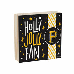 Pittsburgh Pirates Block, Holiday, 6x6, MLB, Home