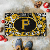 Pittsburgh Pirates Holiday PVC Mat, 28"x16", MLB