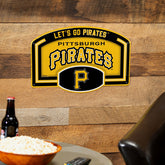 Pittsburgh Pirates USA Embossed Steel Wall Sign, 11" x 17", MLB, Home