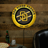 San Diego Padres, Metal Lite, Round, MLB