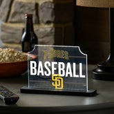 San Diego Padres Baseball Rectangle Desklite LED Decor, MLB, Home