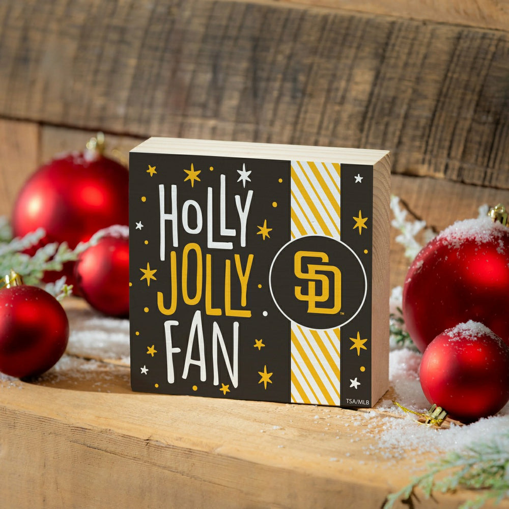 San Diego Padres Block, Holiday, 6x6, MLB, Home