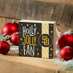 San Diego Padres Block, Holiday, 6x6, MLB, Home