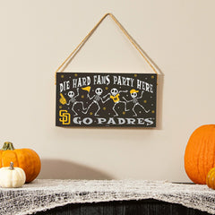 San Diego Padres Halloween Wood Wall Sign, 6x11, MLB, Home