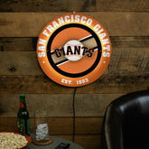 San Francisco Giants, Metal Lite, Round, MLB
