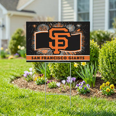 San Francisco Giants Yard Sign, Patriotic, MLB, Home