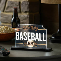 San Francisco Giants Baseball Rectangle Desklite LED Decor, MLB, Home