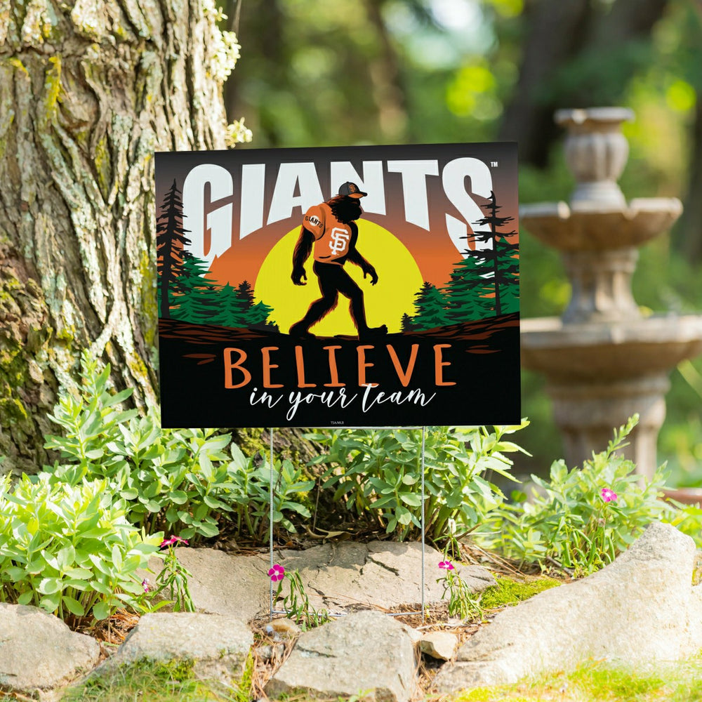 San Francisco Giants Yard Sign, Bigfoot, MLB, Home