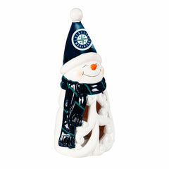 Seattle Mariners Snowman LED Statuary, 8", MLB, Home