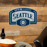 Seattle Mariners USA Embossed Steel Wall Sign, 11" x 17", MLB, Home