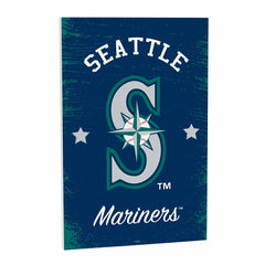 Seattle Mariners Wood Wall Sign, 16x24, MLB, Home
