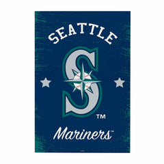 Seattle Mariners Wood Wall Sign, 16x24, MLB, Home