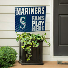 Seattle Mariners Coroplast Yard Sign "Fans Play Here", MLB, Home
