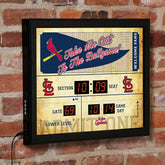 Scoreboard Wall Clock, Saint Louis Cardinals, MLB, Home