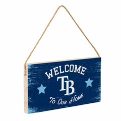 Tampa Bay Rays Wood Wall Sign, 6x11, MLB, Home