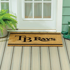 Tampa Bay Rays Large One Color Coir Mat, 36"x24", MLB