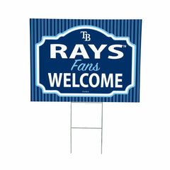 Tampa Bay Rays Coroplast Yard Sign, "Fans Welcome", MLB, Home